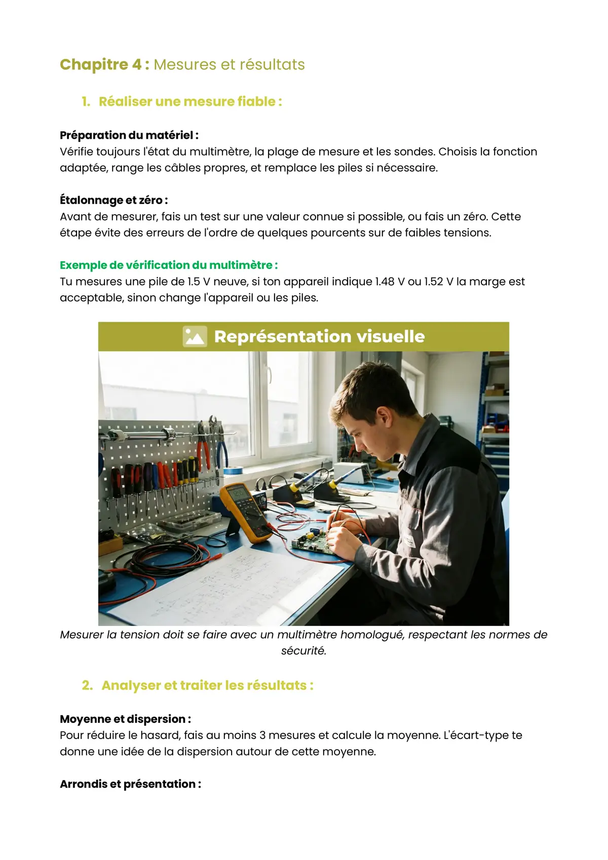 Example Fiche de Révision CAP Électricien