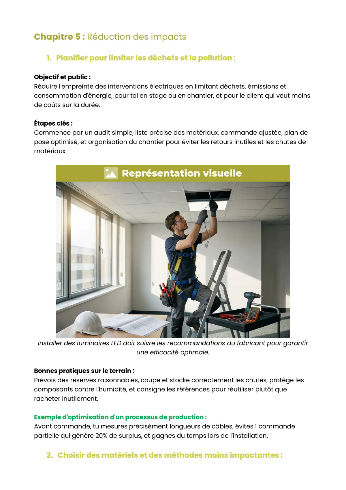 Example Fiche de Révision CAP Électricien